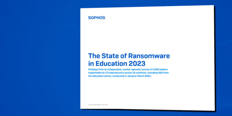 setor da educação ransomware 2023